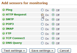 Ping, HTTP Monitoring